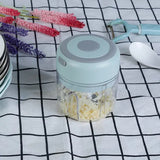 Mini Electric Garlic Chopper Ginger Chopper With 8.45OZ Capacity Cordless Garlic Mincer Food Chopper