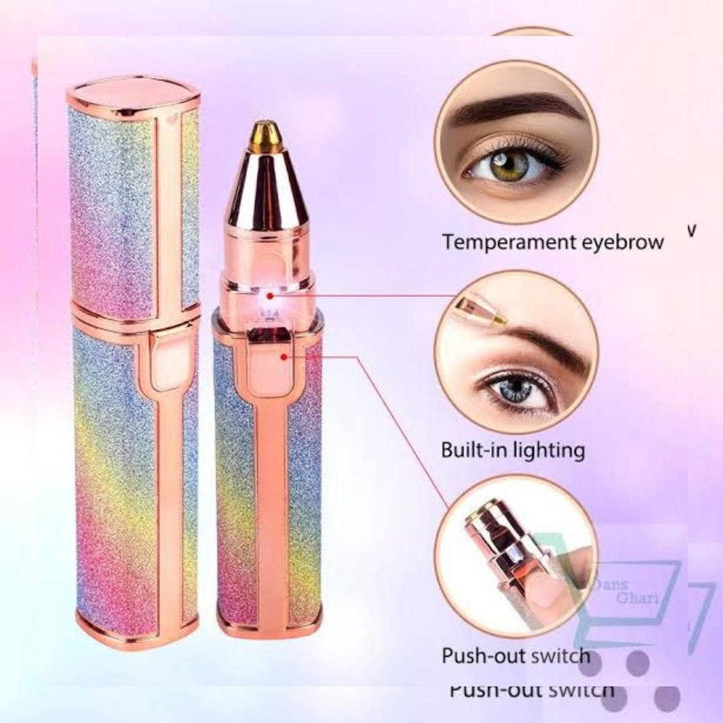 Flawless 2 in 1 Eyebrow Trimmer &amp; Shaver – Facial Hair Removal &amp; Grooming Tool